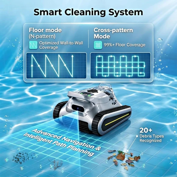 Cordless robotic pool cleaner — Robotic Pool Cleaner, Seauto