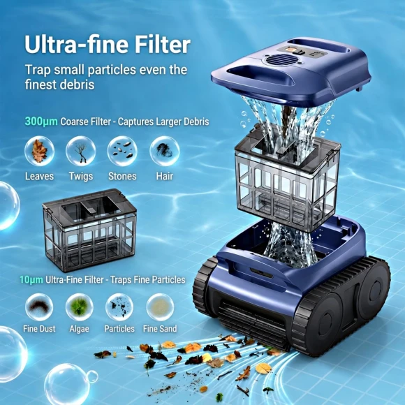 Robotic Pool Cleaner — Robotic Pool Cleaner, Seauto