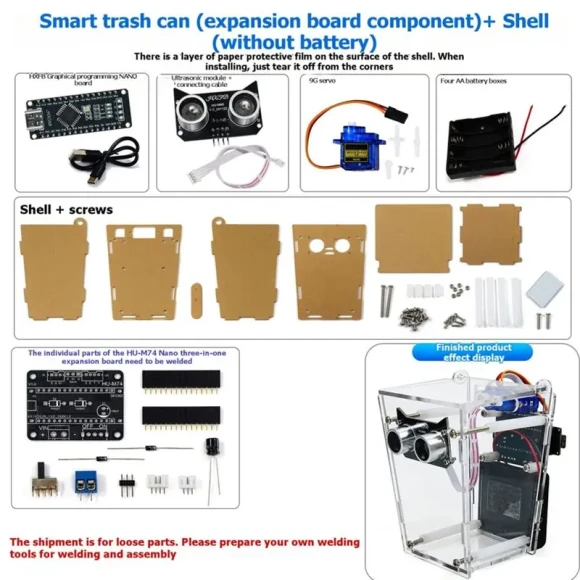 Smart Trash Can Electronic DIY Kit — Smart Trash Can