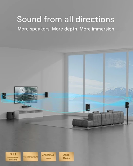 5.1.2CH Soundbar — Sound Bar, Hiwill-Audio