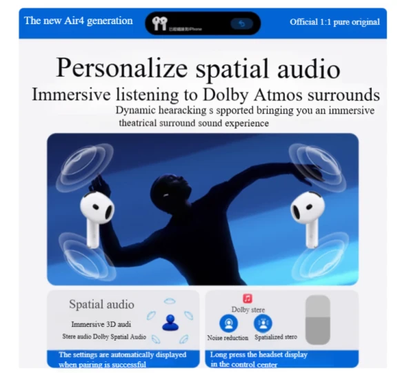 Bluetooth Headset — Wireless Earbuds