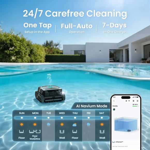 Cordless Robotic Pool Cleaner — Robotic Pool Cleaner, AIPER