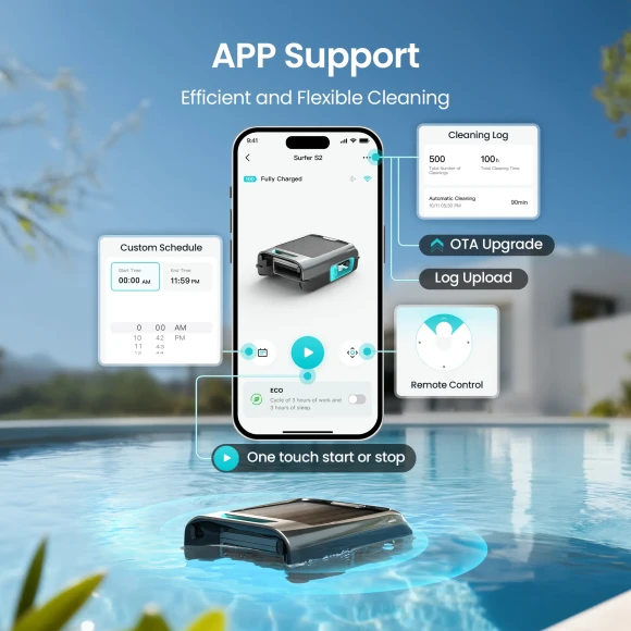 Cordless Robotic Pool Skimmer — Robotic Pool Cleaner, AIPER