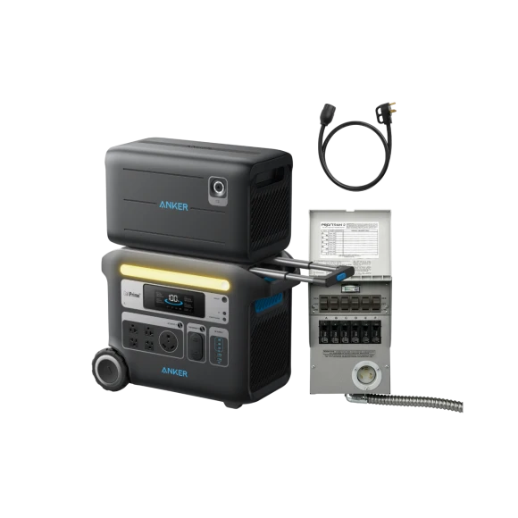 Home Backup Kit Bundle — Portable Power Station, Anker SOLIX