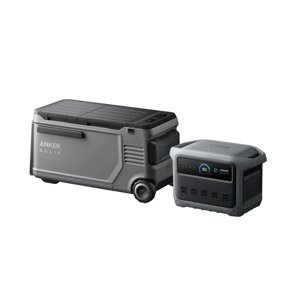 Portable Power Station and Electric Cooler Bundle — Portable Power Station, Anker SOLIX