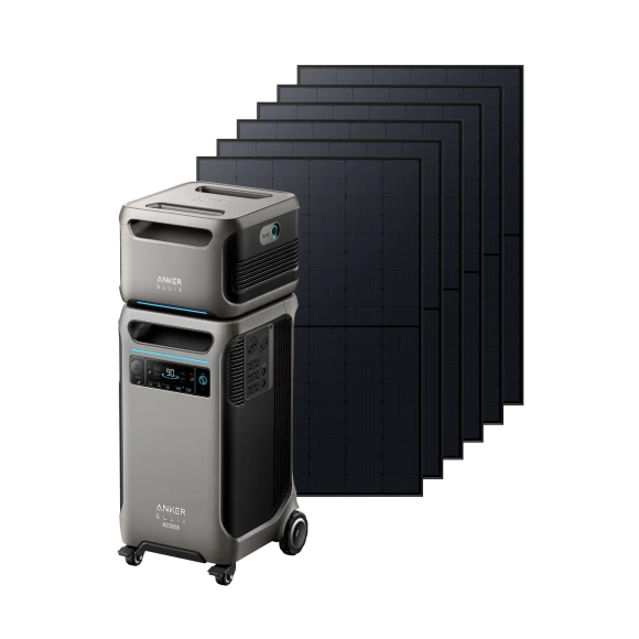 Portable Power Station Bundle with Expansion Battery and Solar Panels — Portable Power Station, Anker SOLIX