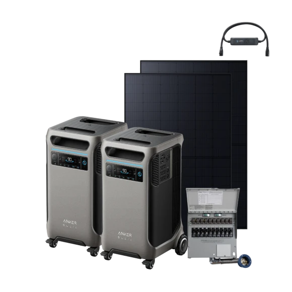 Portable power station bundle with solar panels — Portable Power Station, Anker SOLIX
