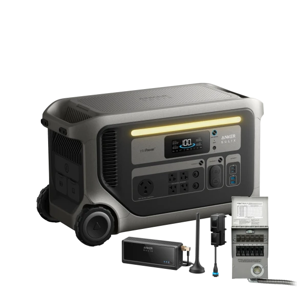 Portable Power Station Bundle — Portable Power Station, Anker SOLIX