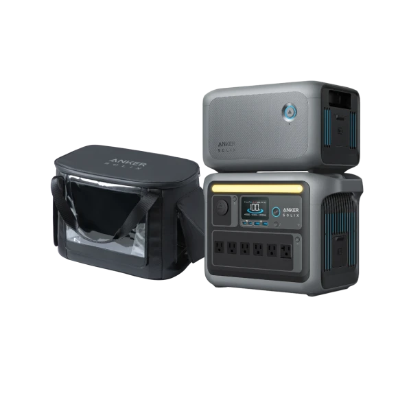 Portable Power Station Bundle — Portable Power Station, Anker SOLIX