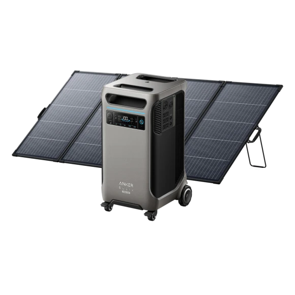Portable Power Station with 400W Bifacial Solar Panel — Portable Power Station, Anker SOLIX