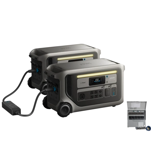 Power Station and Manual Transfer Switch Bundle — Portable Power Station, Anker SOLIX