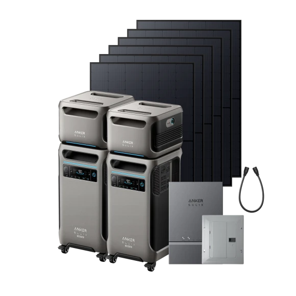 Power station bundle with rigid solar panels — Portable Power Station, Anker SOLIX