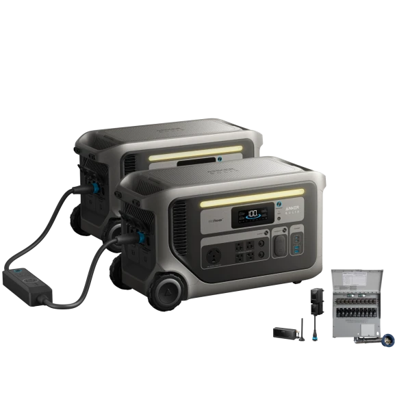 Power Station Bundle with Transfer Switch — Portable Power Station, Anker SOLIX
