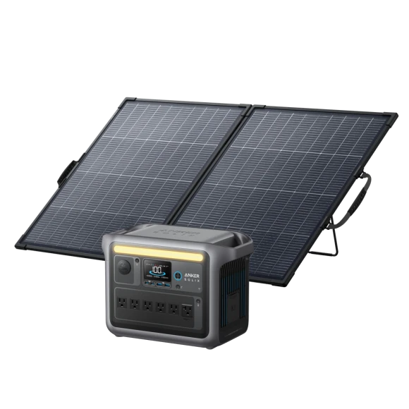 Power Station with Solar Panel — Portable Power Station, Anker SOLIX