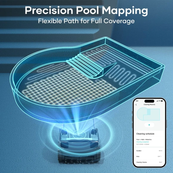 Robotic Pool Cleaner and Caddy Bundle — Robotic Pool Cleaner, AIPER