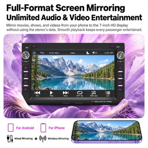 7-inch Car MP5 Player — Car Infotainment System