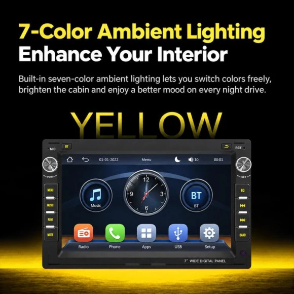 7-inch Car MP5 Player — Car Infotainment System