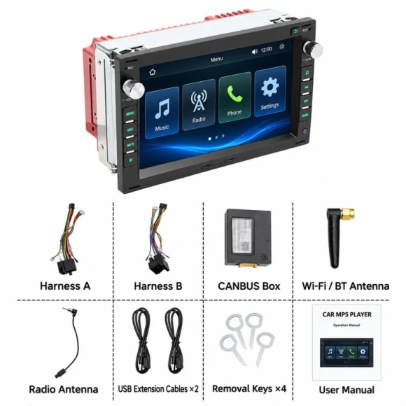 7-inch Car MP5 Player — Car Infotainment System