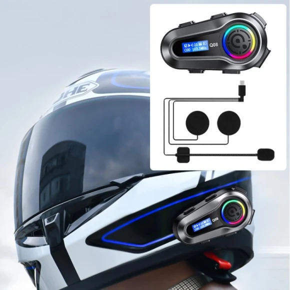 Motorcycle Helmet Bluetooth Walkie-Talkie Earphone — Wireless Earbuds
