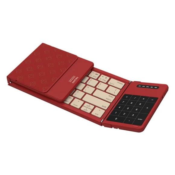 Red Wireless Folding Keyboard — Bluetooth Keyboard, NILLKIN