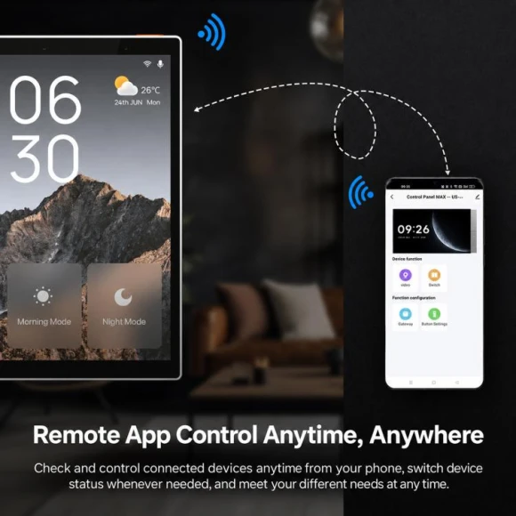 Smart Home Central Control Panel, White — Smart Home Hub