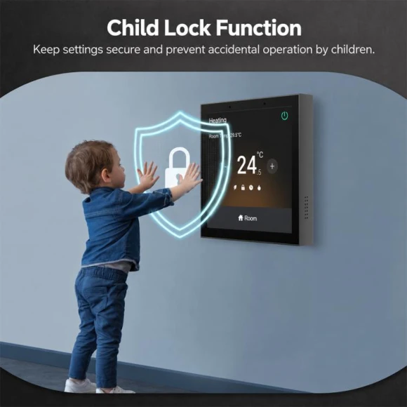 Smart Home Central Control Panel with Thermostat Function — Smart Home Hub