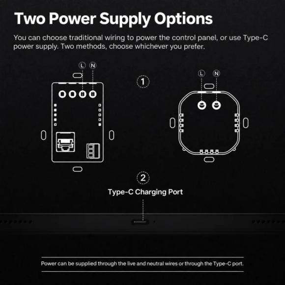 Smart home control panel, EU Edition, Grey — Smart Home Hub