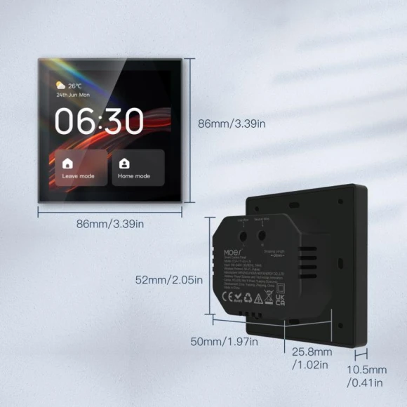Smart Voice Central Control Panel, Black — Smart Home Hub