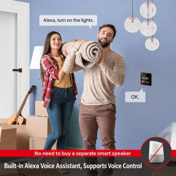 Smart Voice Central Control Panel, Black — Smart Home Hub