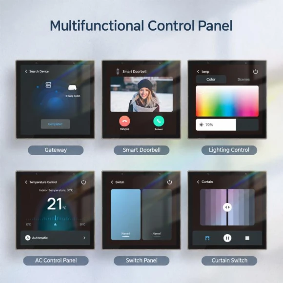 Smart Voice Central Control Panel, Black — Smart Home Hub