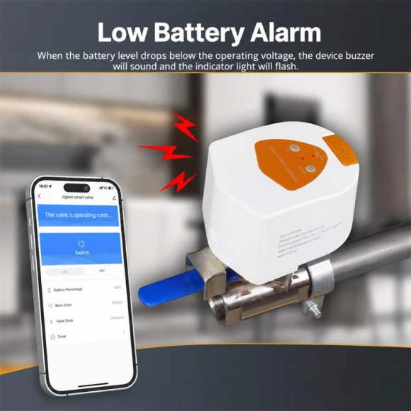 Smart Water and Gas Valve Controller — Water Shut Off Valve, MOES