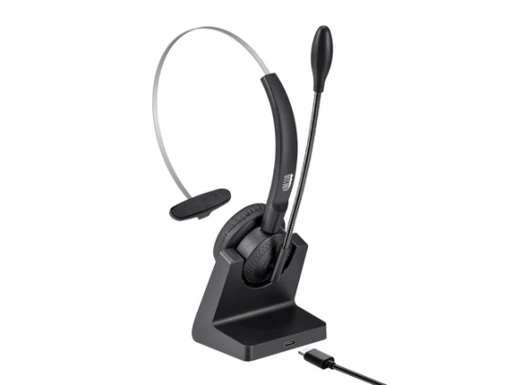 Bluetooth Single-Ear Headset — Wireless Earbuds, ADESSO