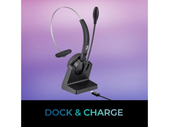 Bluetooth Single-Ear Headset — Wireless Earbuds, ADESSO