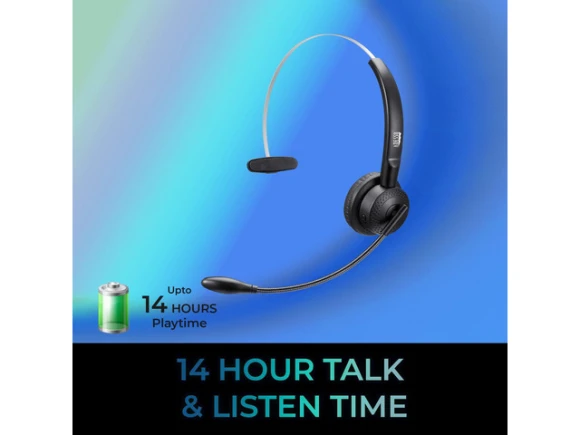 Bluetooth Single-Ear Headset — Wireless Earbuds, ADESSO