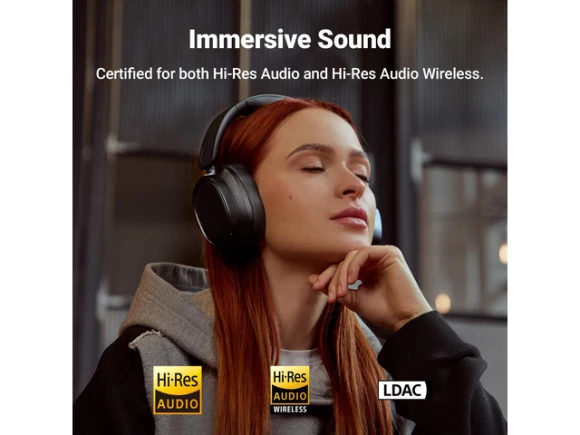 Over-Ear Headphones, Black — Wireless Earbuds, EDIFIER