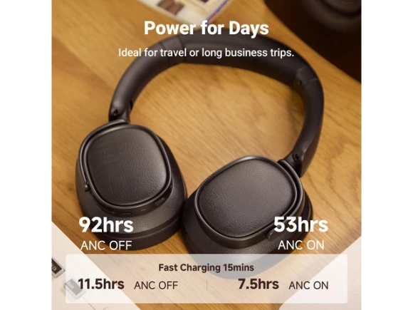 Over-Ear Headphones, Black — Wireless Earbuds, EDIFIER