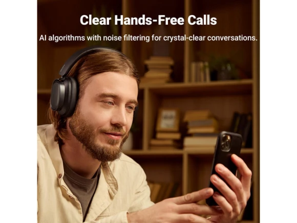 Over-Ear Headphones, Black — Wireless Earbuds, EDIFIER