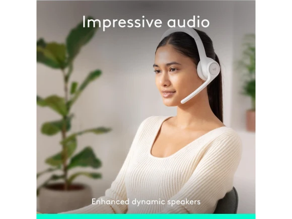 Wireless Bluetooth headset, Off-white — Wireless Earbuds, Logitech