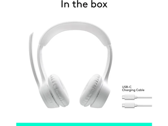 Wireless Bluetooth headset, Off-white — Wireless Earbuds, Logitech