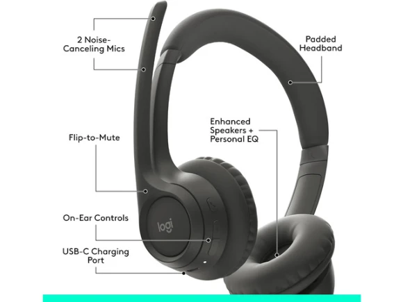 Wireless Bluetooth Headset — Wireless Earbuds, Logitech