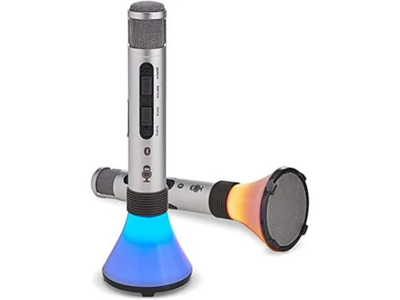 Duet Karaoke Microphones with Portable Bluetooth Speaker — Karaoke Machine, Singing Machine