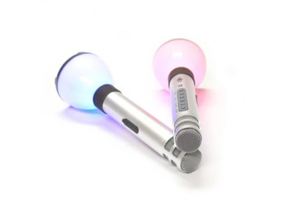 Duet Karaoke Microphones with Portable Bluetooth Speaker — Karaoke Machine, Singing Machine