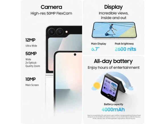 Galaxy Z Flip7 FE 256 GB Smartphone — Smartphones, Samsung