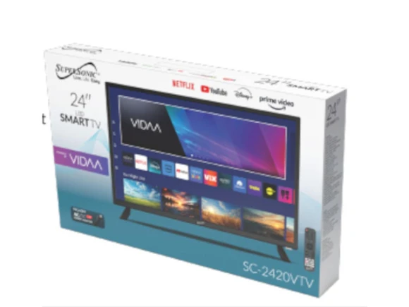 23.6-Inch LED TV — Smart TV, Supersonic