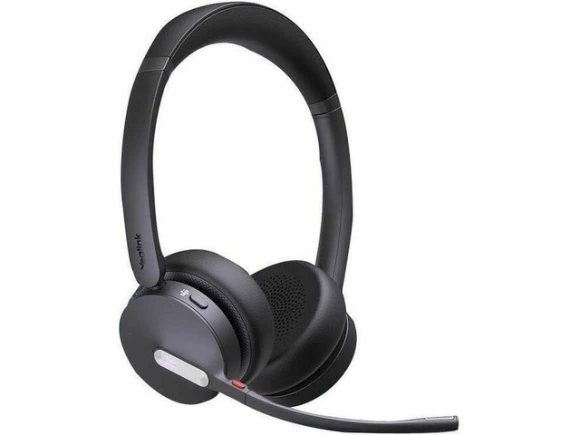 Binaural On-Ear Headset with BT Adapter — Wireless Earbuds, Yealink