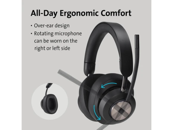 Bluetooth over-ear headset — Wireless Earbuds, Kensington