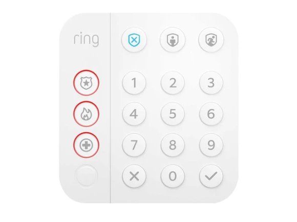 Home Security System, 2nd Generation, 8-Piece, White — Security Monitoring, Ring
