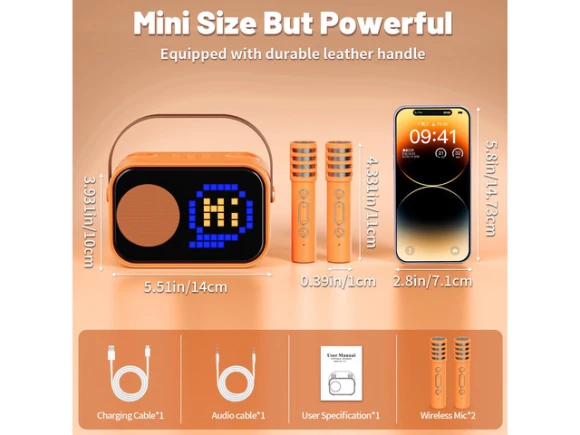 Mini Portable Karaoke Machine — Karaoke Machine, JYX