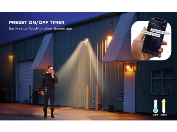 Outdoor Flood Light — Smart Outdoor Lighting, Home Zone Security