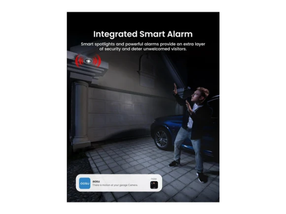Outdoor Wi-Fi Night-Vision Camera Kit — Security Camera, AOSU